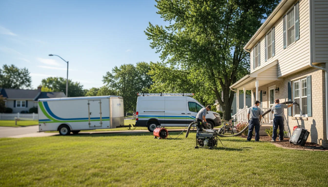Flooded Basement Restoration And Cleanup With Repair in West Fargo, ND near me